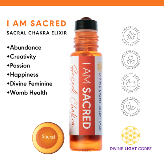 I Am Sacred Essential Oil Elixir - Sacral Chakra - Abundance - Creativity - Inspiration