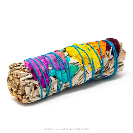 White Sage Bundles - Flower Wrapped - Smudging - Space Clearing Protection