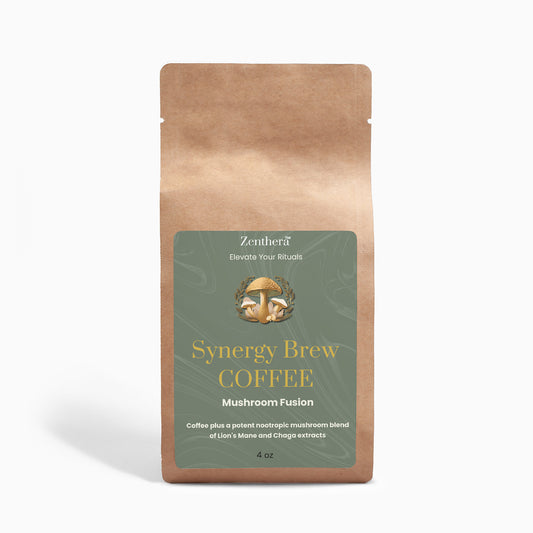 Synergy Brew™ Mushroom Coffee Fusion - Lion’s Mane & Chaga 4oz