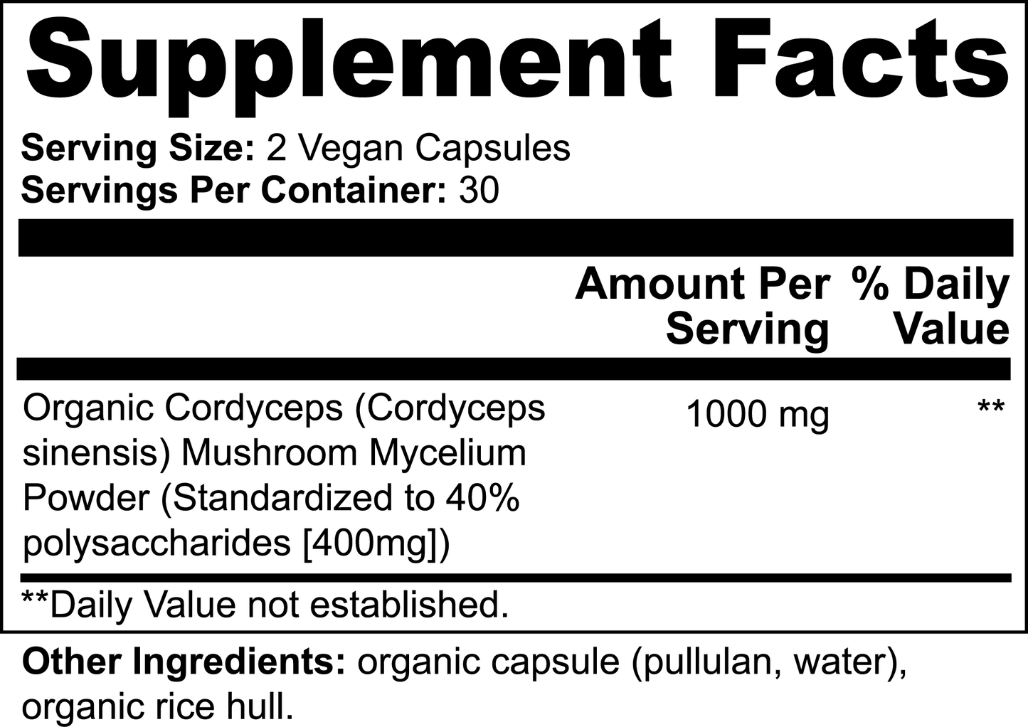 Sacred Focus™ Cordyceps Mushroom