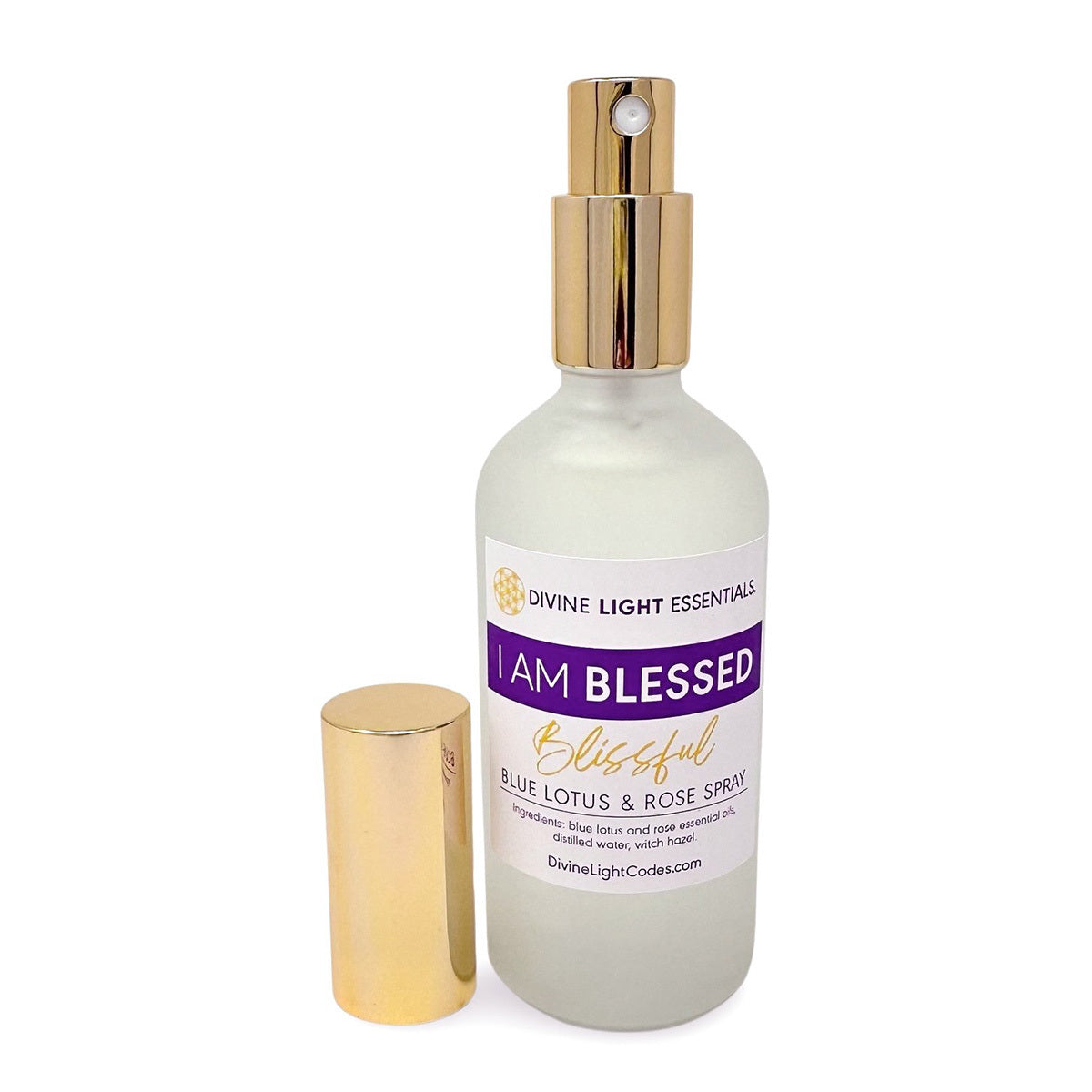 I Am Blessed Spray - Body Blessing - Room Clearing Freshener - Blue Lotus & Rose Home Fragrance
