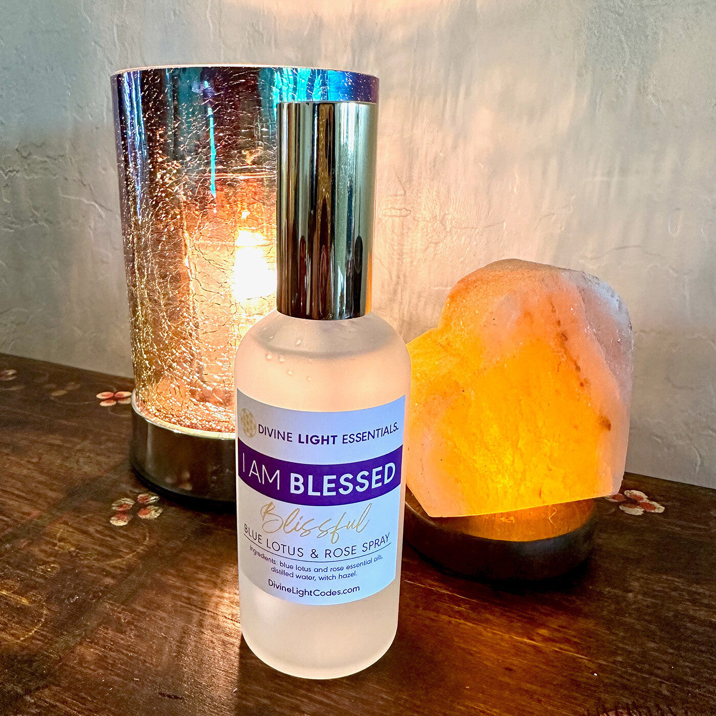 I Am Blessed Spray - Body Blessing - Room Clearing Freshener - Blue Lotus & Rose Home Fragrance