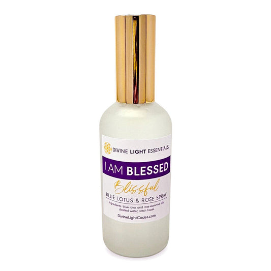I Am Blessed Spray - Body Blessing - Room Clearing Freshener - Blue Lotus & Rose Home Fragrance