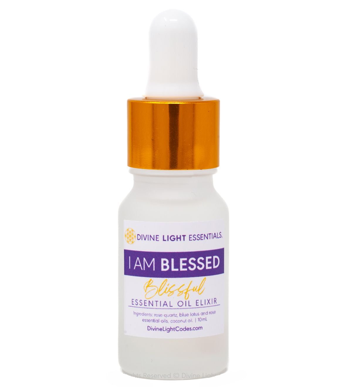 I Am Blessed Blissful Elixir – Frequency Lifter - Blue Lotus & Rose - Dropper Bottle