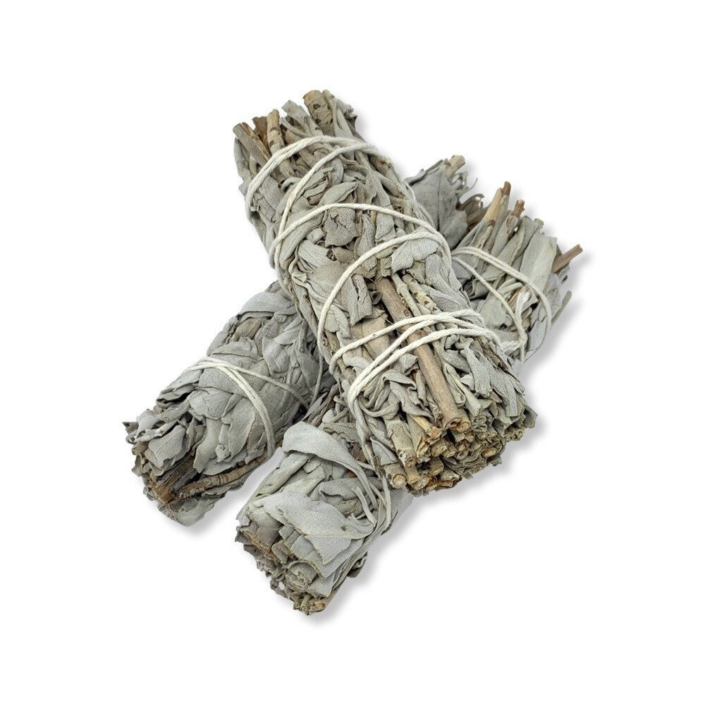 White Sage Bundles - Flower Wrapped - Smudging - Space Clearing Protection